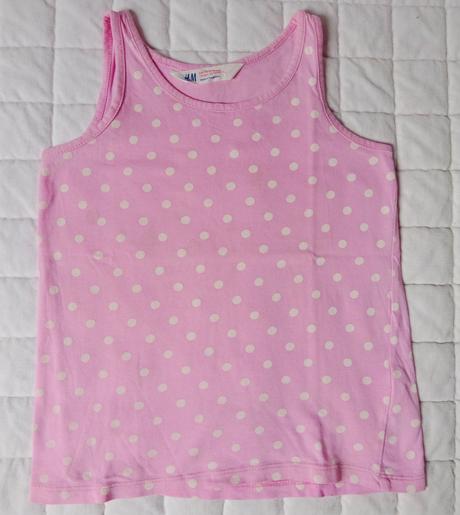 Puntíkovaný nátělník, h&m,116