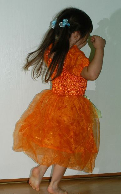 Karnevalové šaty kostým halloween dýňová víla, 