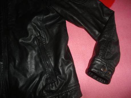 Zateplená koženková bunda vel. 152 (11-12 let), zara,152