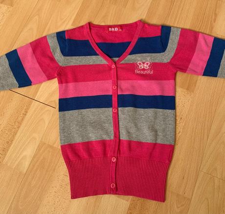 Barevný svetr s&d vel. 116/122, 116