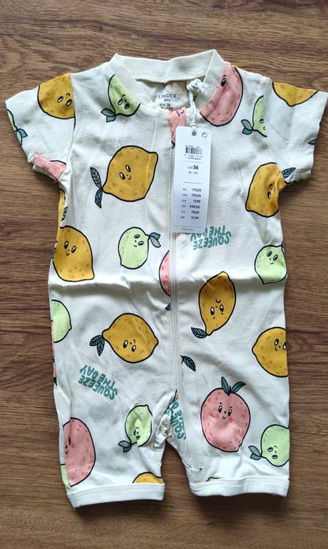 Letní overal s citrony vel. 56, lindex,56