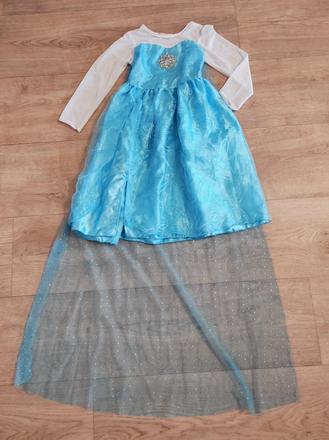 Karnevalový kostým elsa, frozen vel. 7 - 8 let,
