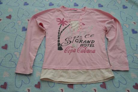 Elastické triko s kamínky, 140