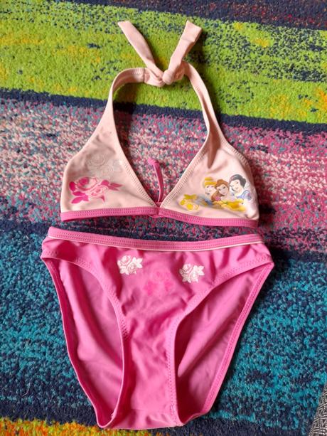 Plavky růžové dvoudílné disney na holčičku, disney,116