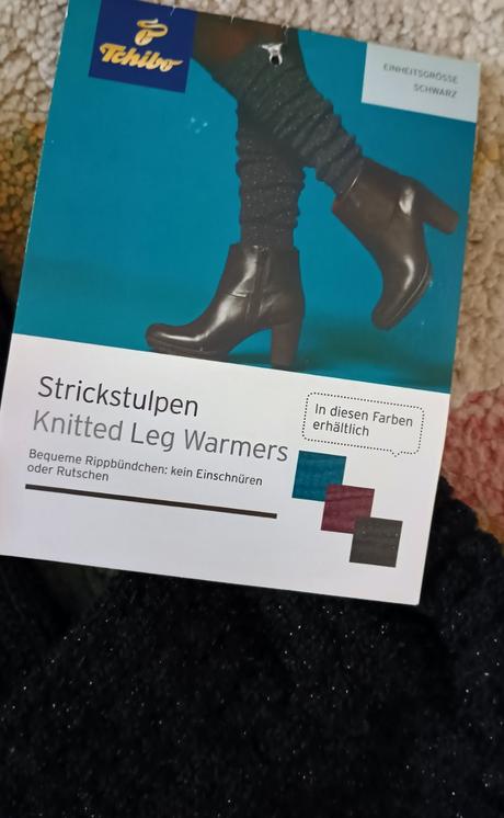 Pletené hřejivé měkkoučké návleky tchibo -vel. uni, tchibo