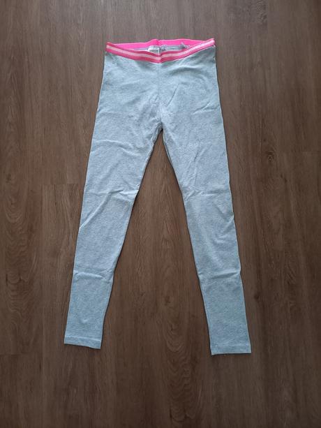 Šedé legíny s růžovou gumou zn. pepperts, pepperts,158