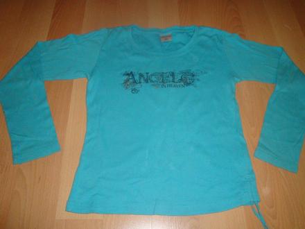 Tričko s dlouhým rukávem - tyrkysové, vel. 164, cactus clone,164