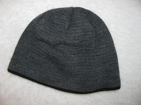 Zimní čepice pánská, chlapecká šedočerná, 58