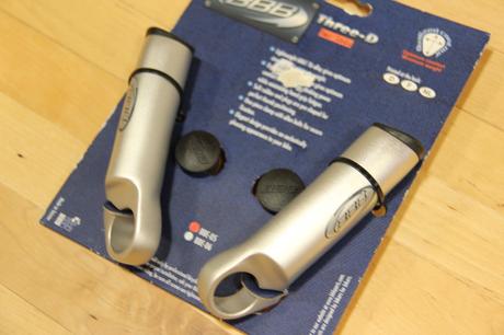 Rohy na řídítka bbb three-d bbe-05 stříbrné,