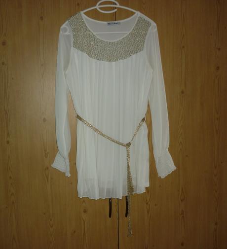 Nádherná krémová tunika miss rose, s