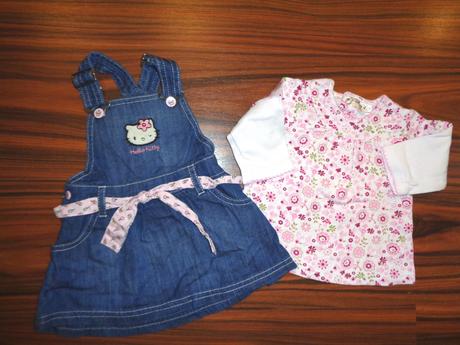 Krásný komplet laclové sukýnky a trička, h&m,62