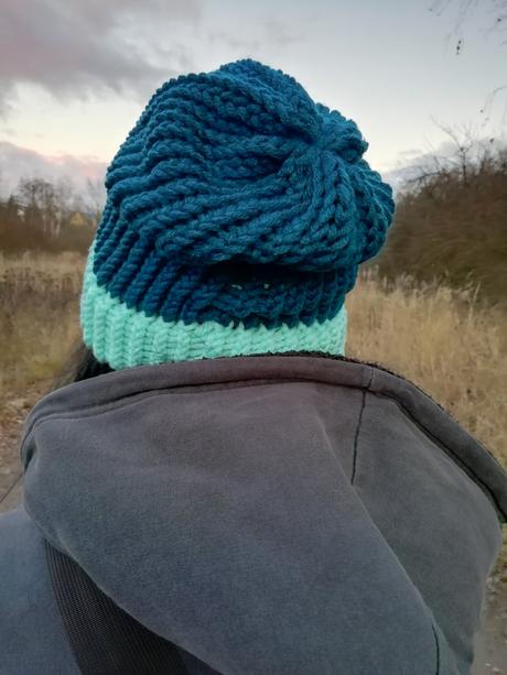 Pletená spadlá čepice barva na přání, 34 - xxxl