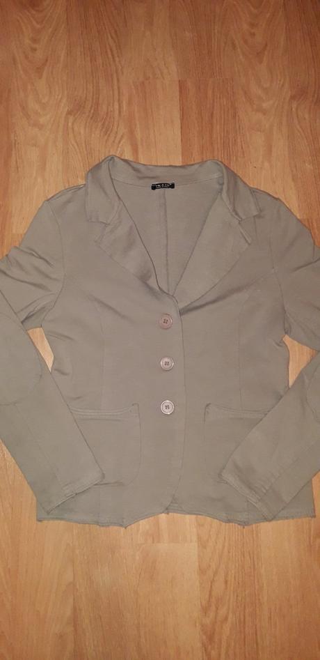 Béžové mikinové sako me&me, s