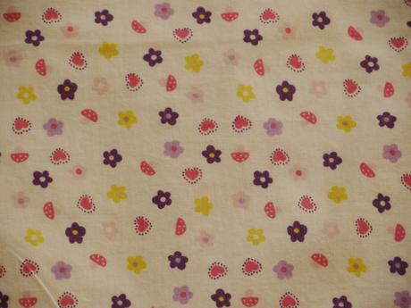 Tchibo povleceni na holcicku - kyticky-kosticky, šířka (cm): 100,délka (cm): 130