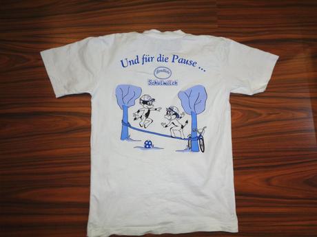 Super bílé tričko - aplikace vpředu i vzadu, 152