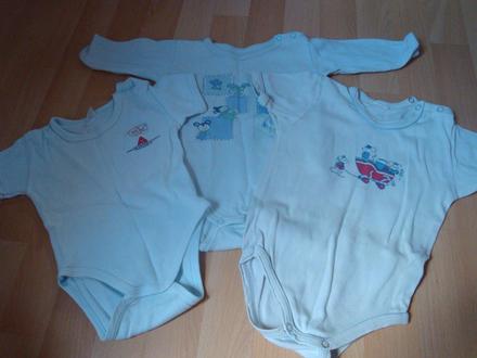 Bodýčka pro kluky - 3 ks, vel. 68, 74, 80, loana,74