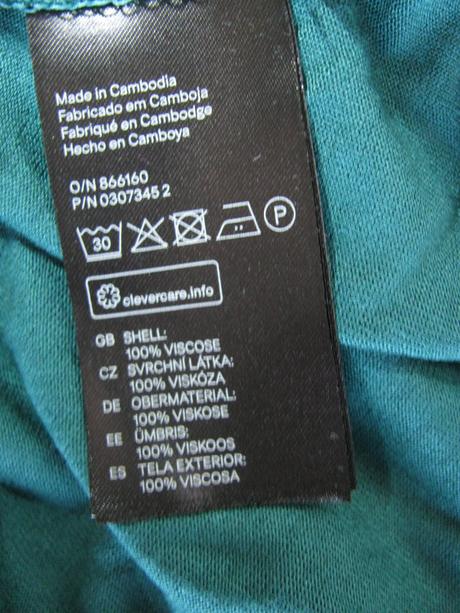 Letní elastické tyrkysové mini šaty - h&m, h&m,xs