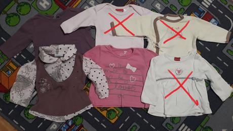 Trička + halenka vel. 62, 68