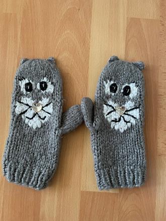 Dívčí zimní rukavice 5-8 let, 128