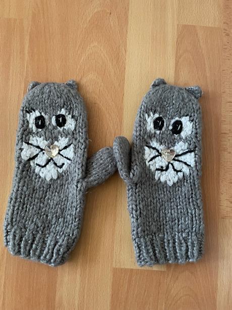 Dívčí zimní rukavice 5-8 let, 128