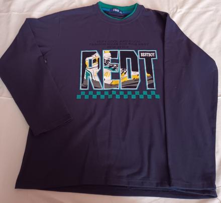 Chlapecké triko dlouhý rukáv modré s&d, 152