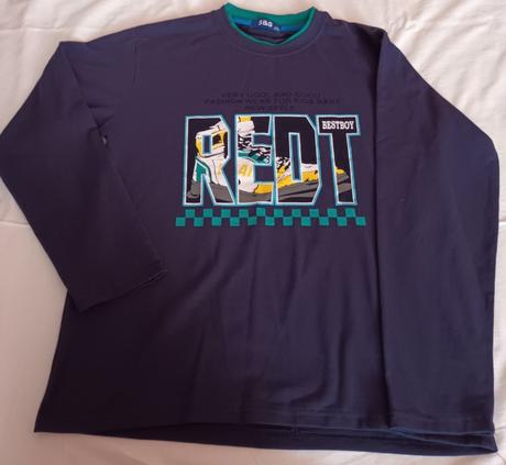 Chlapecké triko dlouhý rukáv modré s&d, 152