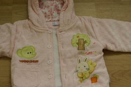 Vyteplana bunda s kalhotami 74/80, 74