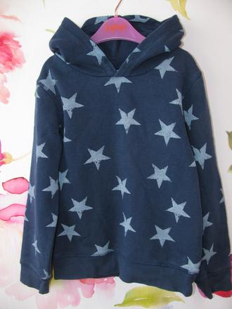 Chlapecká bavlněná mikina s kapucí h&m, h&m,122