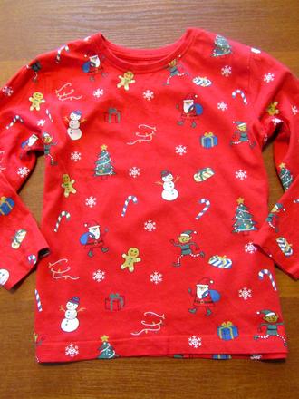 Vánoční bavlněné triko vel 110, 110