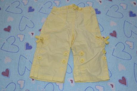 Letní plátěné kalhoty a šortky 2v1 ohrnovací, early days,80
