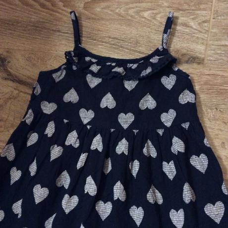 Srdíčkové bavlněné letní šaty, young dimension,104