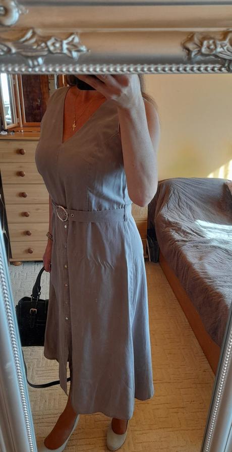 Mohito elegantní midi šaty s páskem, mohito,42