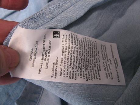 Dámské šaty z tenké letní džínoviny vero moda, vero moda,l