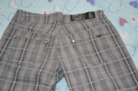 3/4 kalhoty kostkované, 36