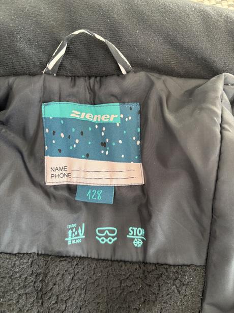 Teplá zimní bunda ziener 128, 128