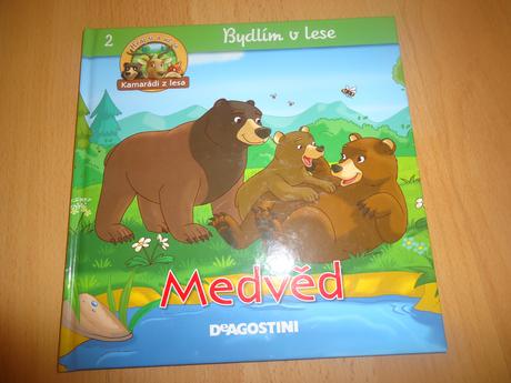 Knížky jelen,medvěd,motýl,