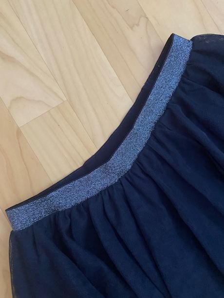 Tylová sukýnka tmavě modrá, tchibo,146