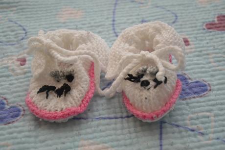 Veselé pletené bačkůrky, capáčky, ponožky, <17