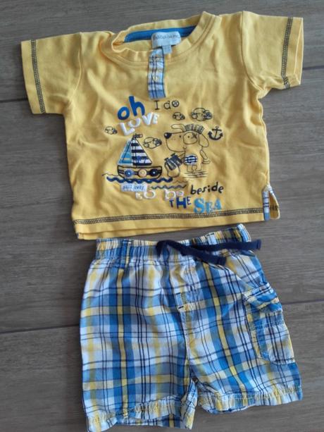 Souprava kratasy a tričko babaluno, babaluno,74