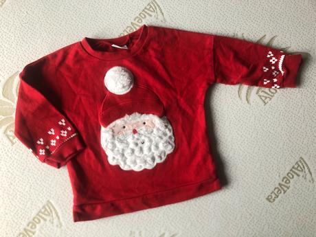 Vánoční červená mikinka, 86