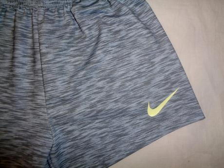 Šedomodré melírované šortky nike 6/7 let, nike,122
