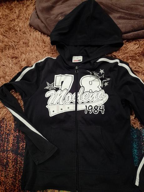 Mikina crashone černá s číslem 164, crashone,164