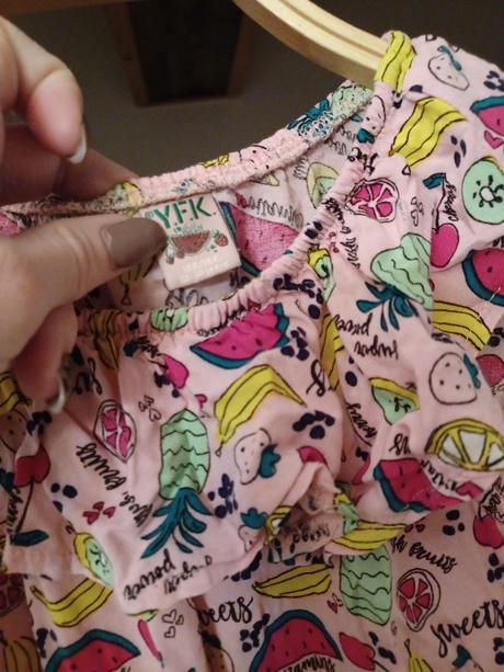 Letní overal s ovocem 158/164, kik,164