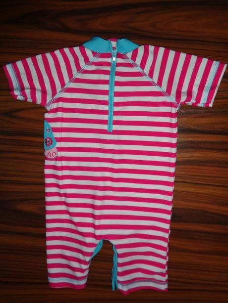 Luxusní pruhovaný plavkový overal s želvičkou, topolino,80