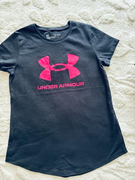 Triko černé - v.cca 8/9 let zn. under armour, under armour,134