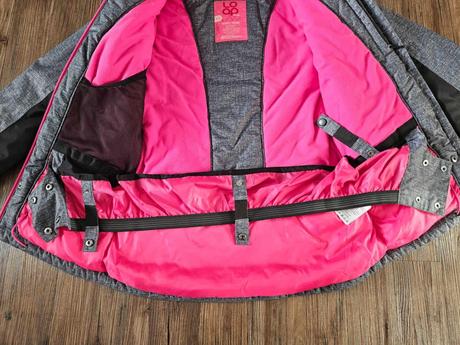 Zimní lyžařská bunda loap šedá černá růžová xs, loap,xs