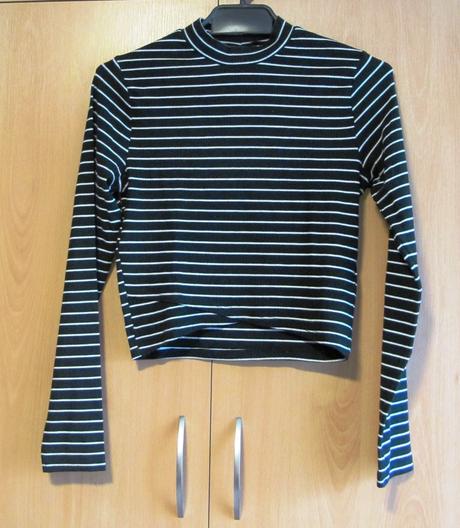 Svetřík crop top, m