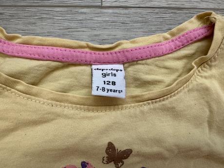 Dívčí žluté tričko ježek, vel. 128, dopodopo,128