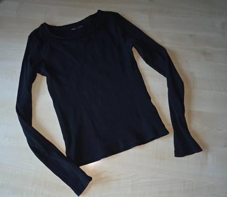 Tričko s dl. rukávem černé sinsay xs, sinsay,xs