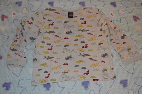 Next bavlněné triko dl. rukáv se žraloky, next,104